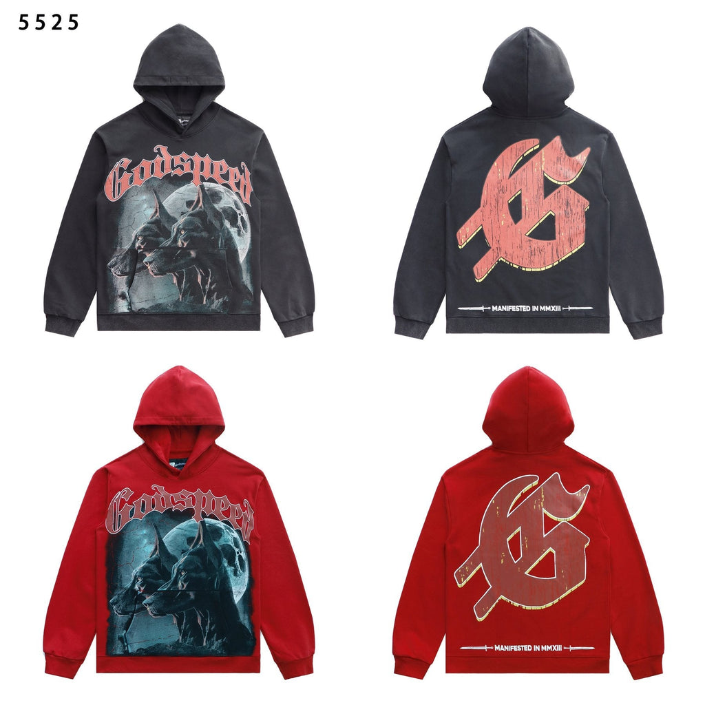 Godspeed Manifested Dog Graphic Hoodie — comparison