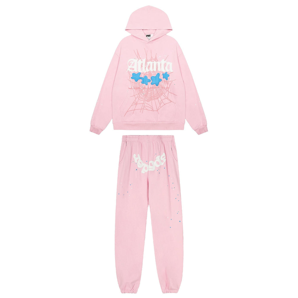Sp5der Spiderweb Graphic Hoodie & Sweatpants Matching Set — hero