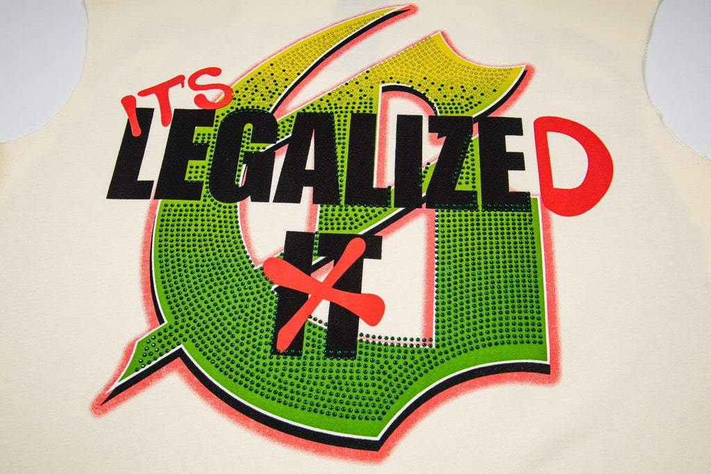 Godspeed Legalized Panther Graphic Sleeveless T-Shirt — detail