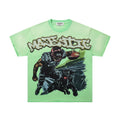 MAJESTIK Mint Green Football Graphic T-Shirt — hero