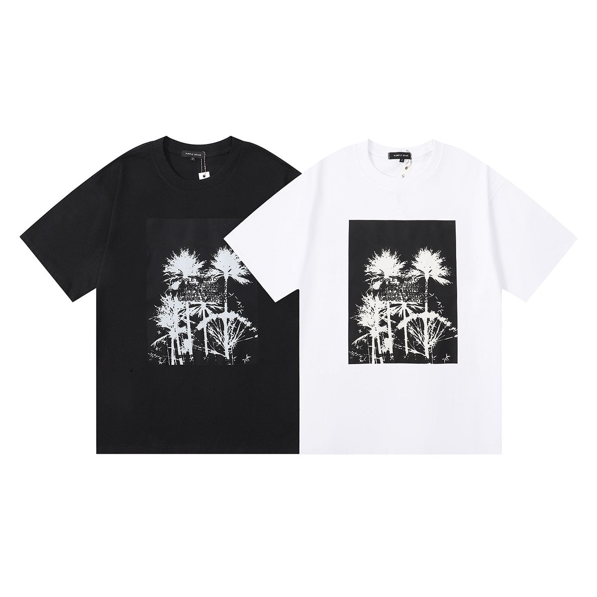 Purple Brand Palm Tree Graphic Short-Sleeve T-Shirt — comparison