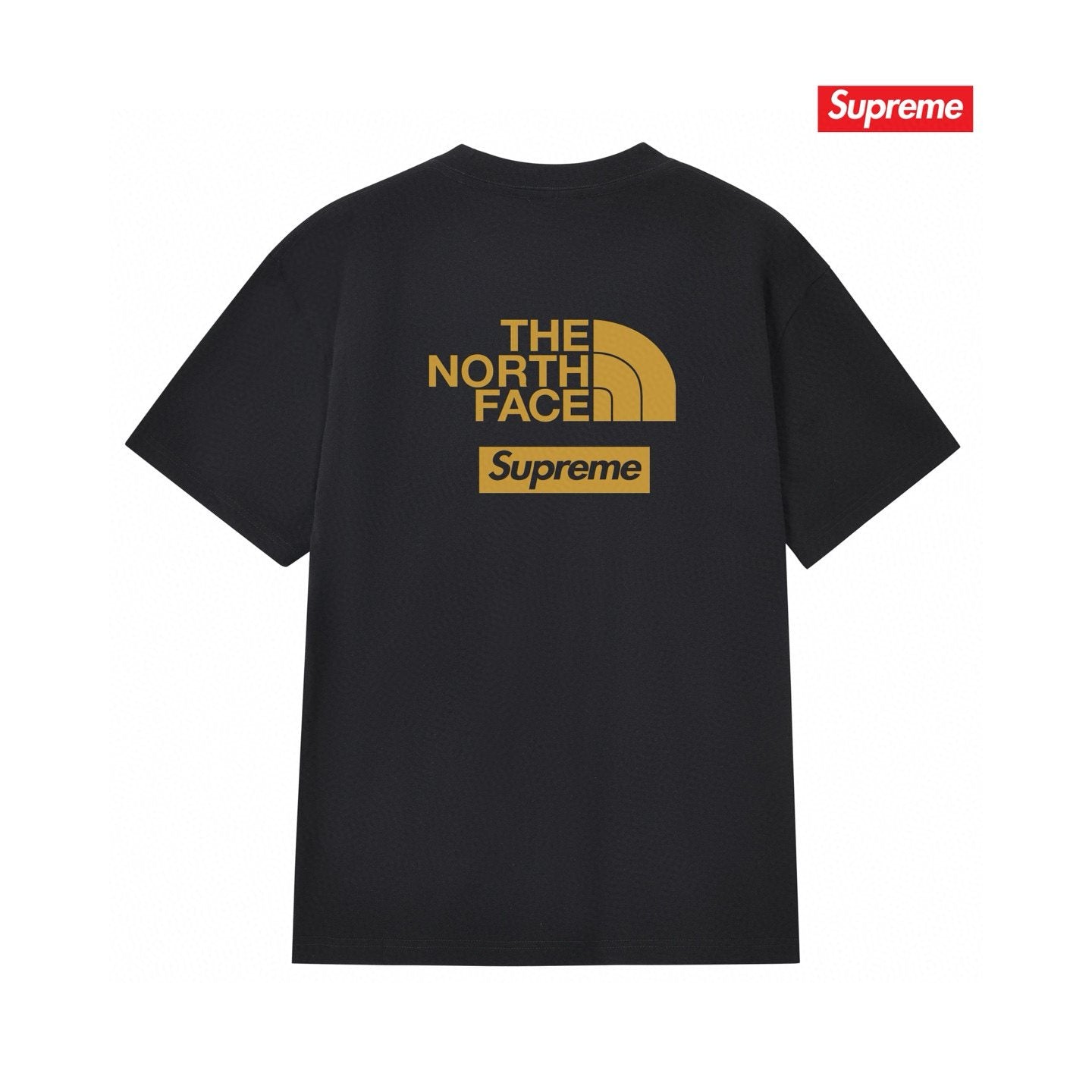 Supreme Gold Mountain Logo Graphic Short-Sleeve T-Shirt — back