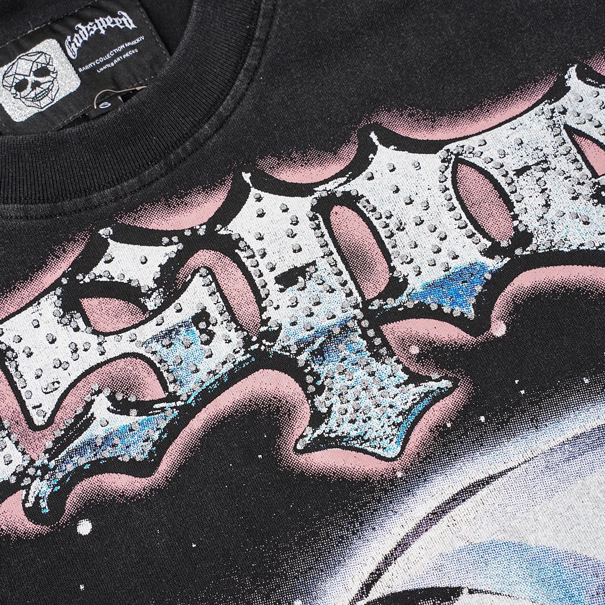 Godspeed Astronaut Face Graphic T-Shirt — detail