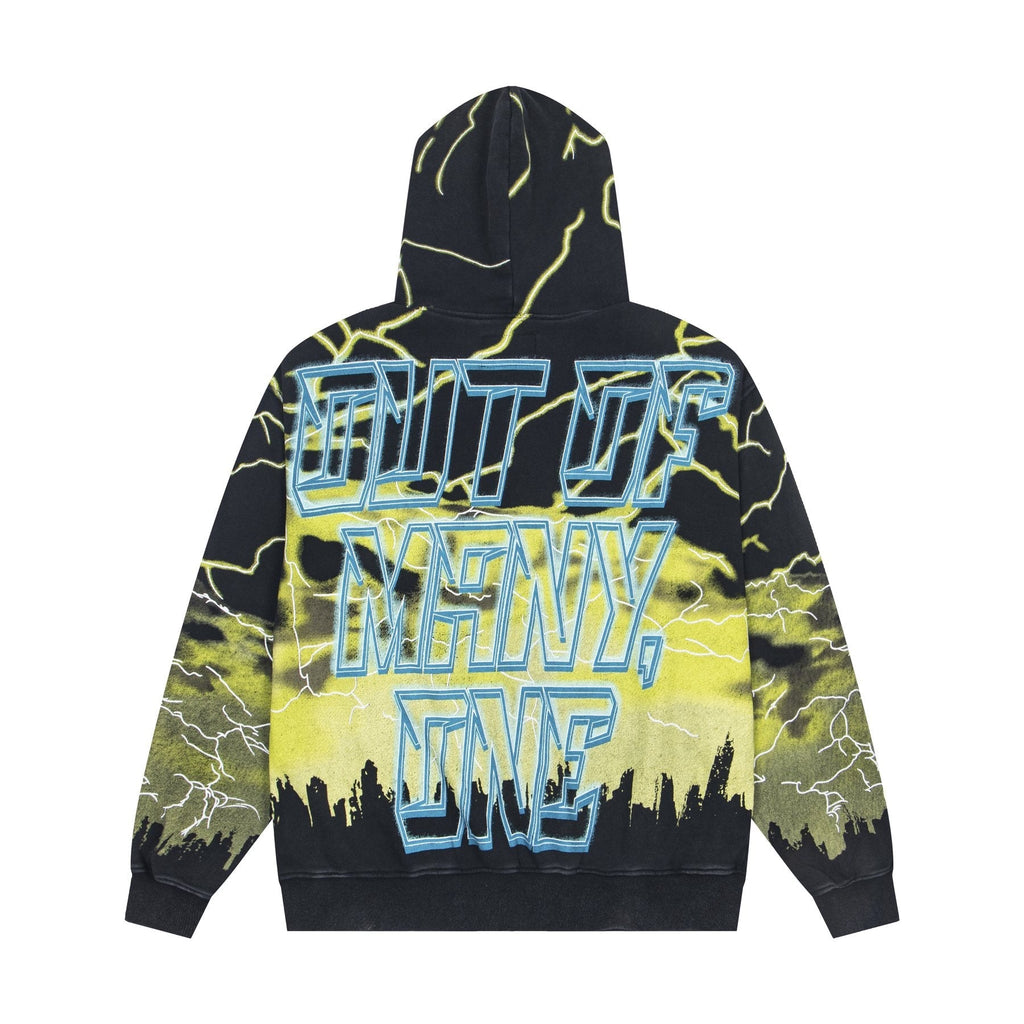Godspeed Out of Many One All-Over Print Zip Hoodie — back